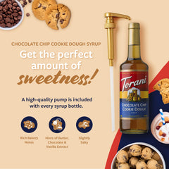 Torani Syrup glass bottle close-up highlights premium packaging