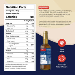 Torani Chocolate Chip Cookie Dough Syrup with pump for easy portioning in drinks