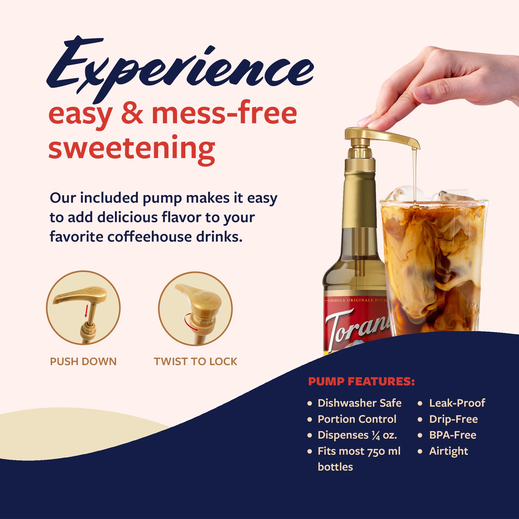 Torani English Toffee Syrup dessert topping elevates treats.