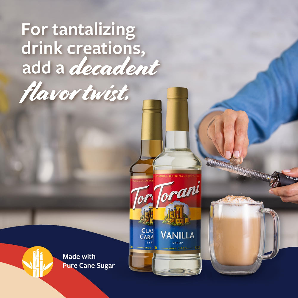 Gold-standard Torani flavoring process delivering rich taste