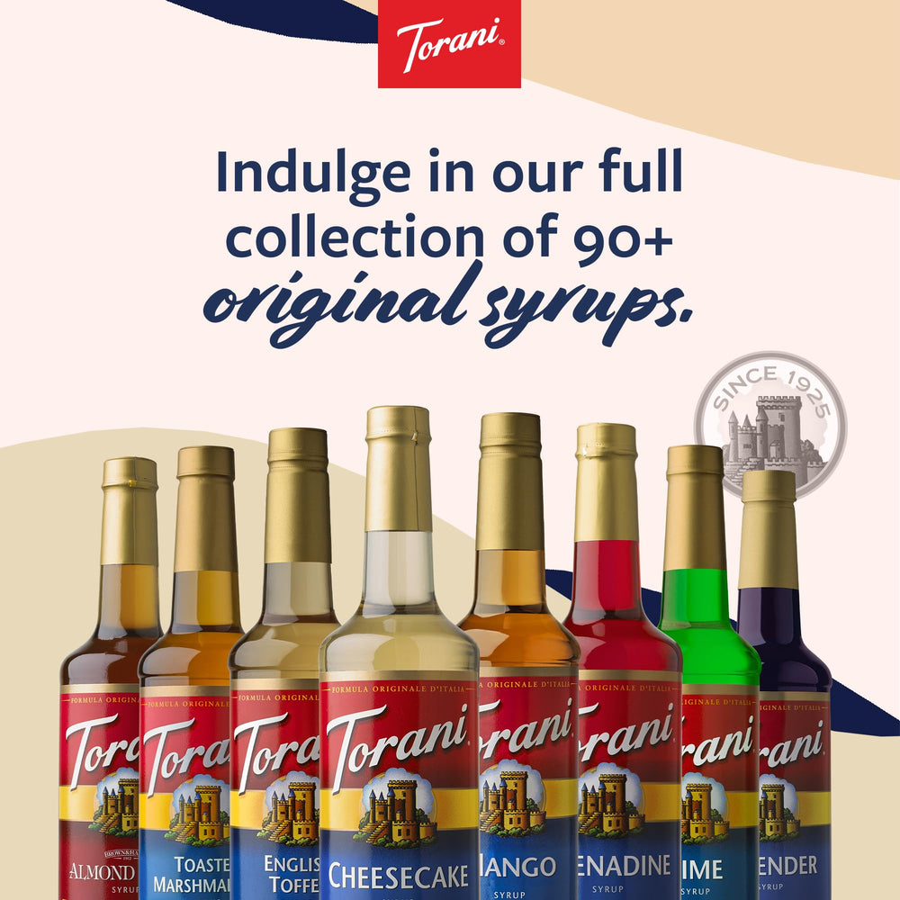 Torani gold standard flavoring process for consistent flavors.