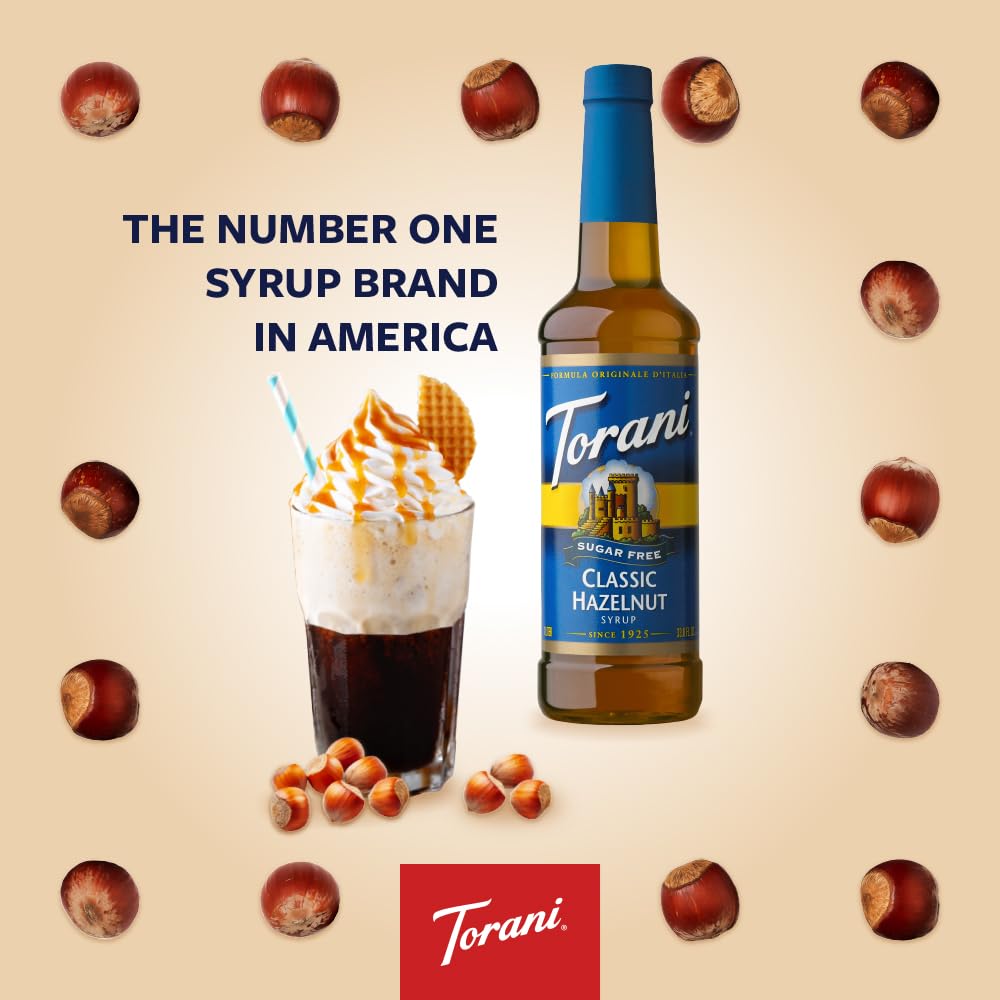 Hazelnut flavor ideas for coffee and lattes using Torani Sugar Free