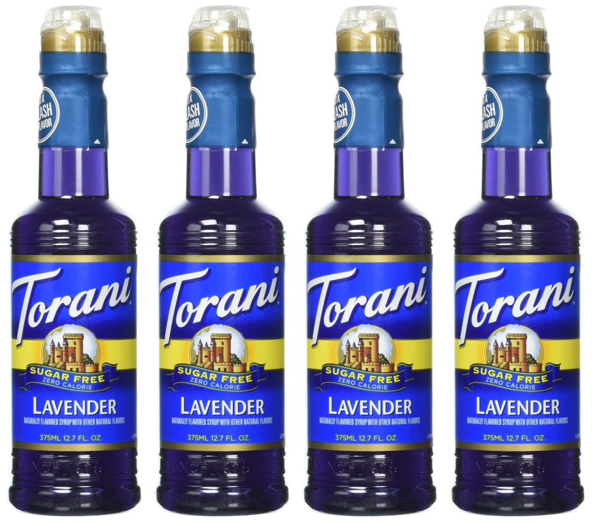 Torani Lavender Syrup bottle for sugar-free flavor in beverages