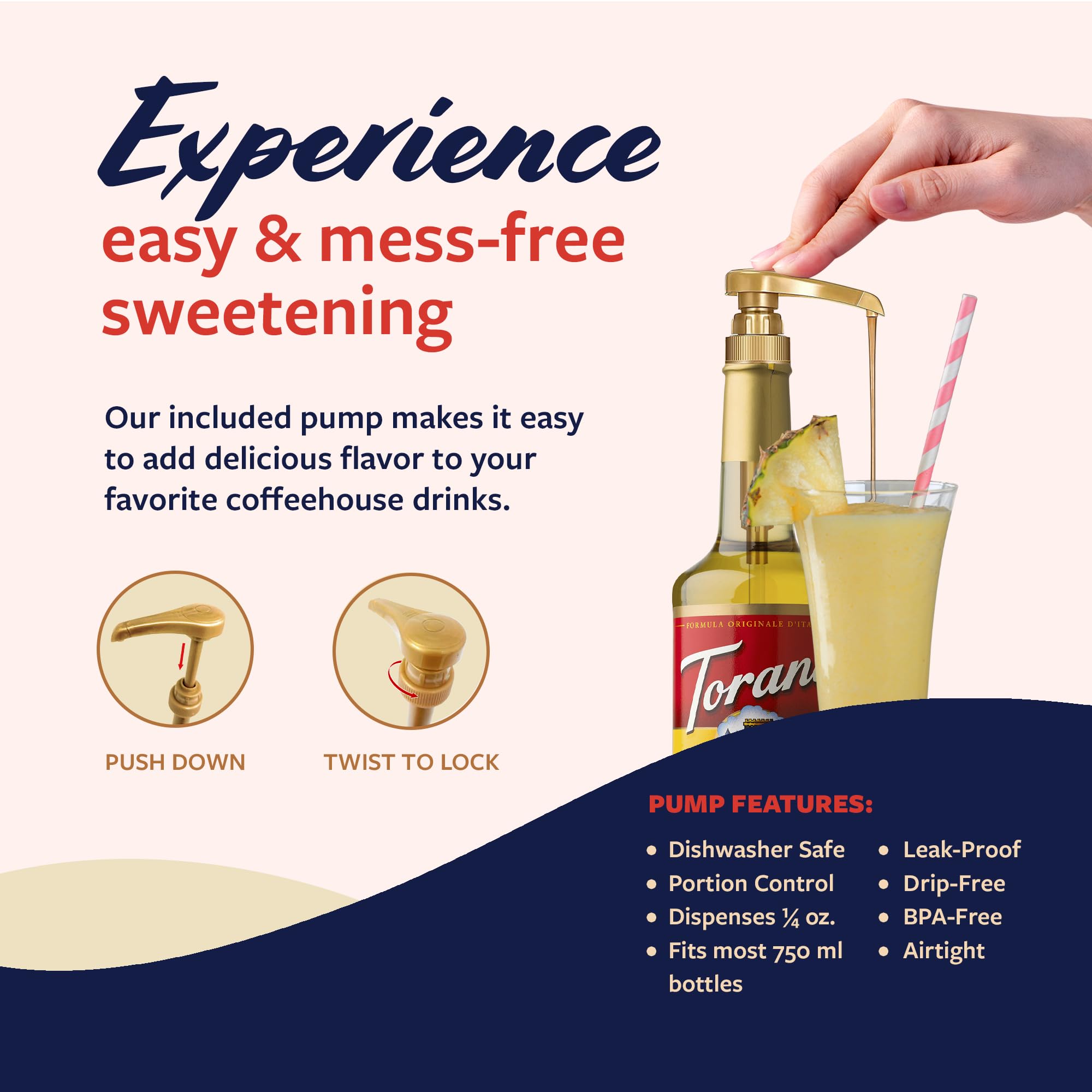 Torani Pineapple Syrup iced-tea-ambience, bright and refreshing flavor balance.