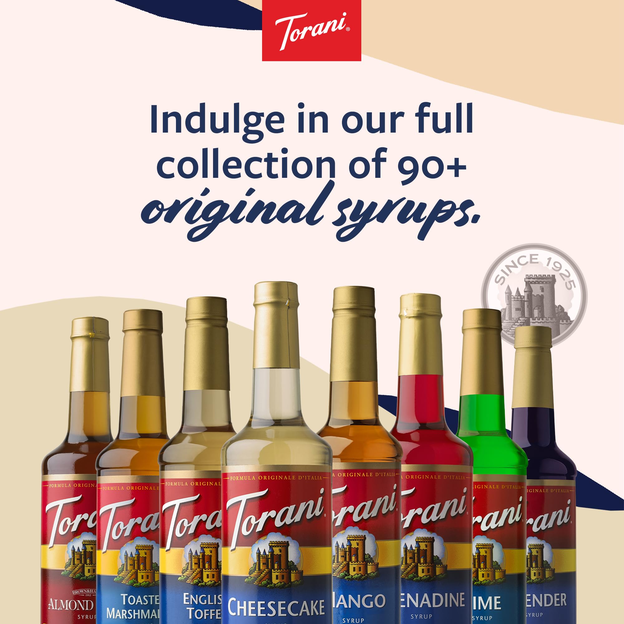 Served drink featuring Torani Pomegranate Syrup for refreshing balance.