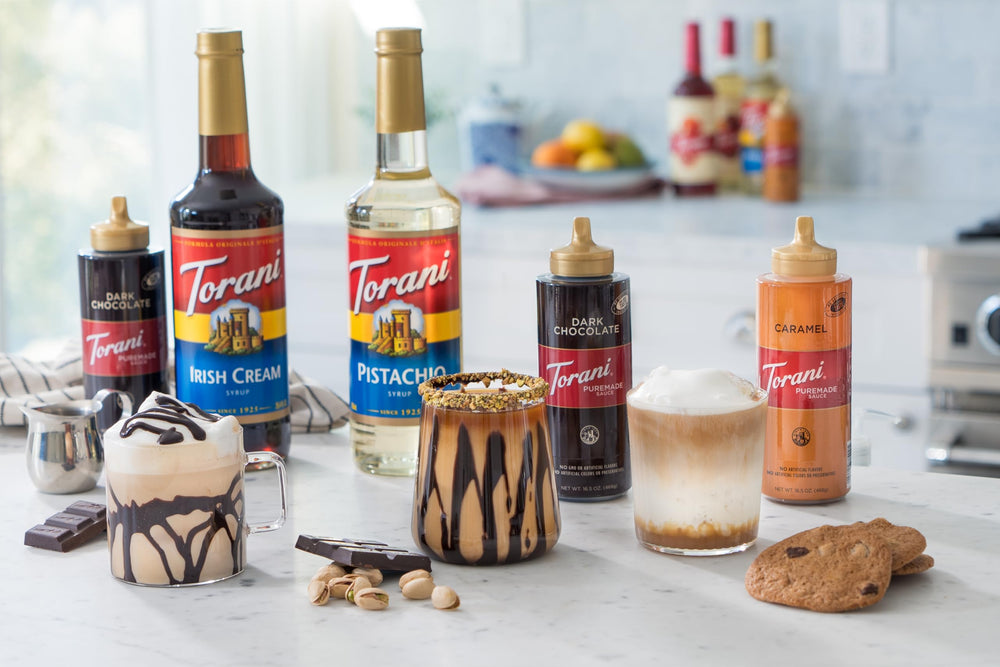 Torani Puremade sugar-free label emphasizes clean ingredients without artificial additives.