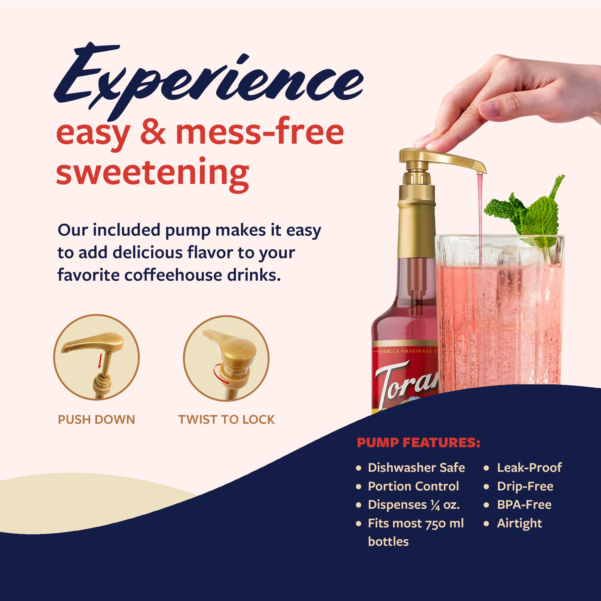 Torani Rose Syrup in tea cup adds a delicate rose note