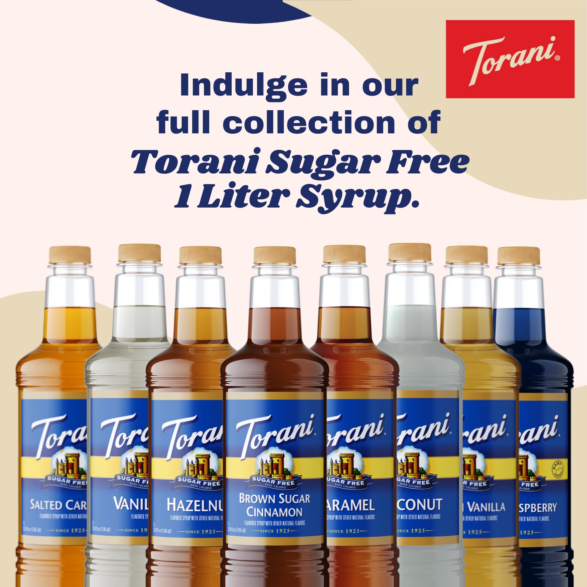 Torani sugar-free blue raspberry syrup dairy-friendly-mixing with milks