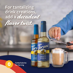 Torani Sugar Free French Vanilla syrup pump for easy use