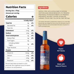 Pour Torani Peach Syrup into a drink for flavor without sugar.