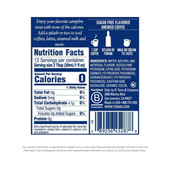 Pour Torani Sugar Free S'mores syrup to flavor drinks