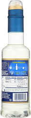 Kosher-certified Torani Vanilla Syrup bottle with seal visible.