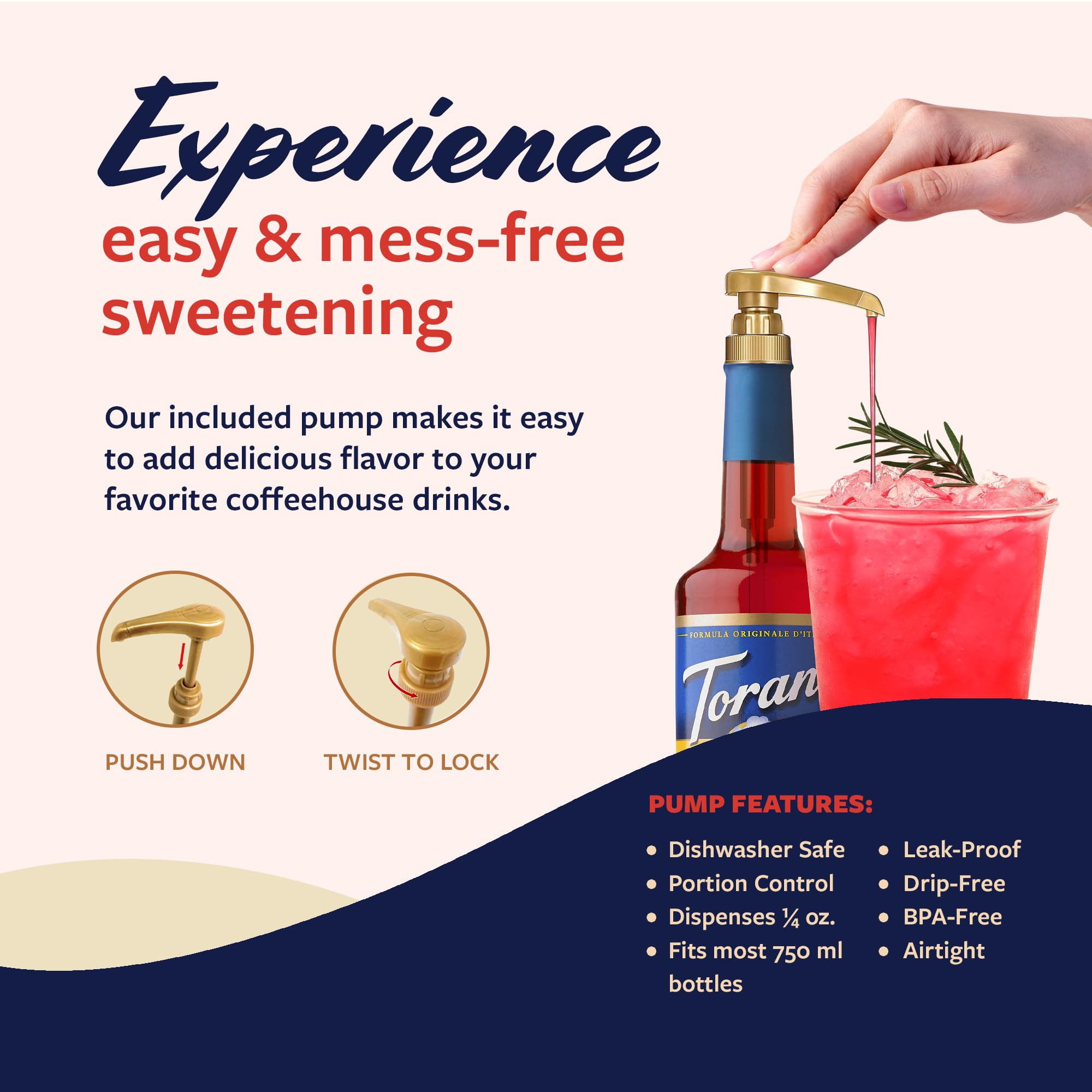 Refreshing iced tea with Torani watermelon syrup.
