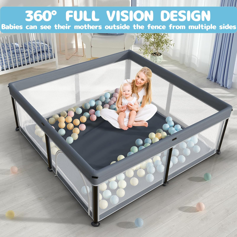 Torevsior non-slip base and sturdy frame ensure stable baby play
