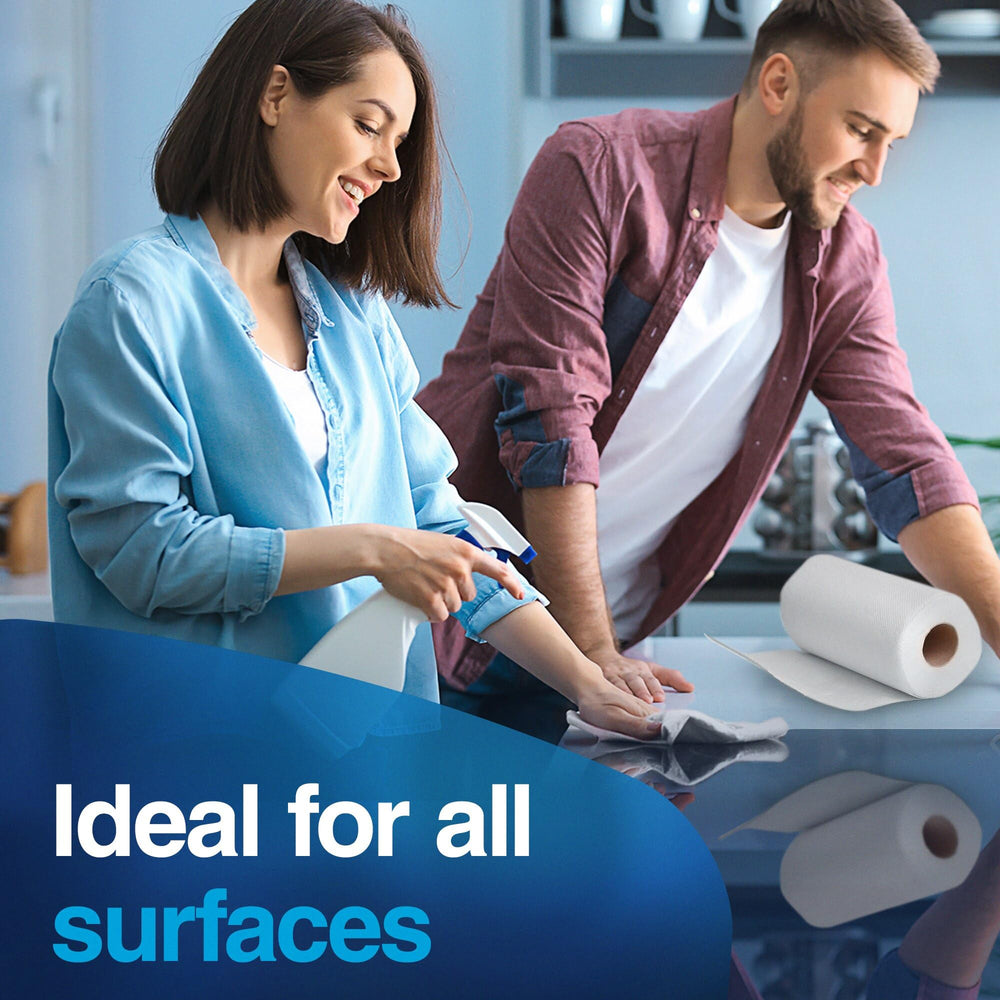 Tork Handi-Size towel white sheet length display with half and full sheet options