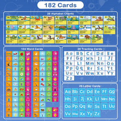 Torlam 26 tracing cards with a dry-erase surface for handwriting practice.