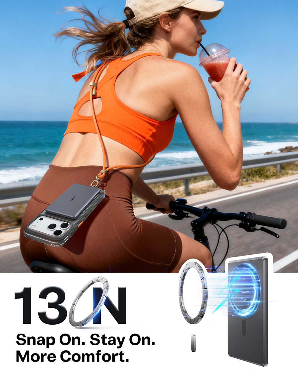 TORRAS MiniMag compact 5,000mAh capacity fits easily in pockets or bags