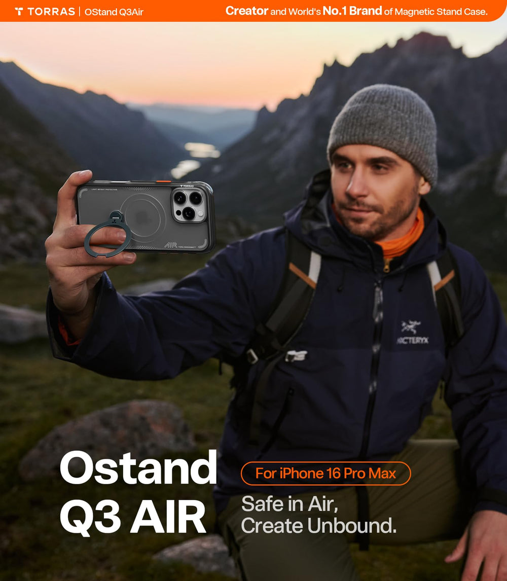 TORRAS Ostand Q3 Air 360° rotating stand in action with smooth rotation