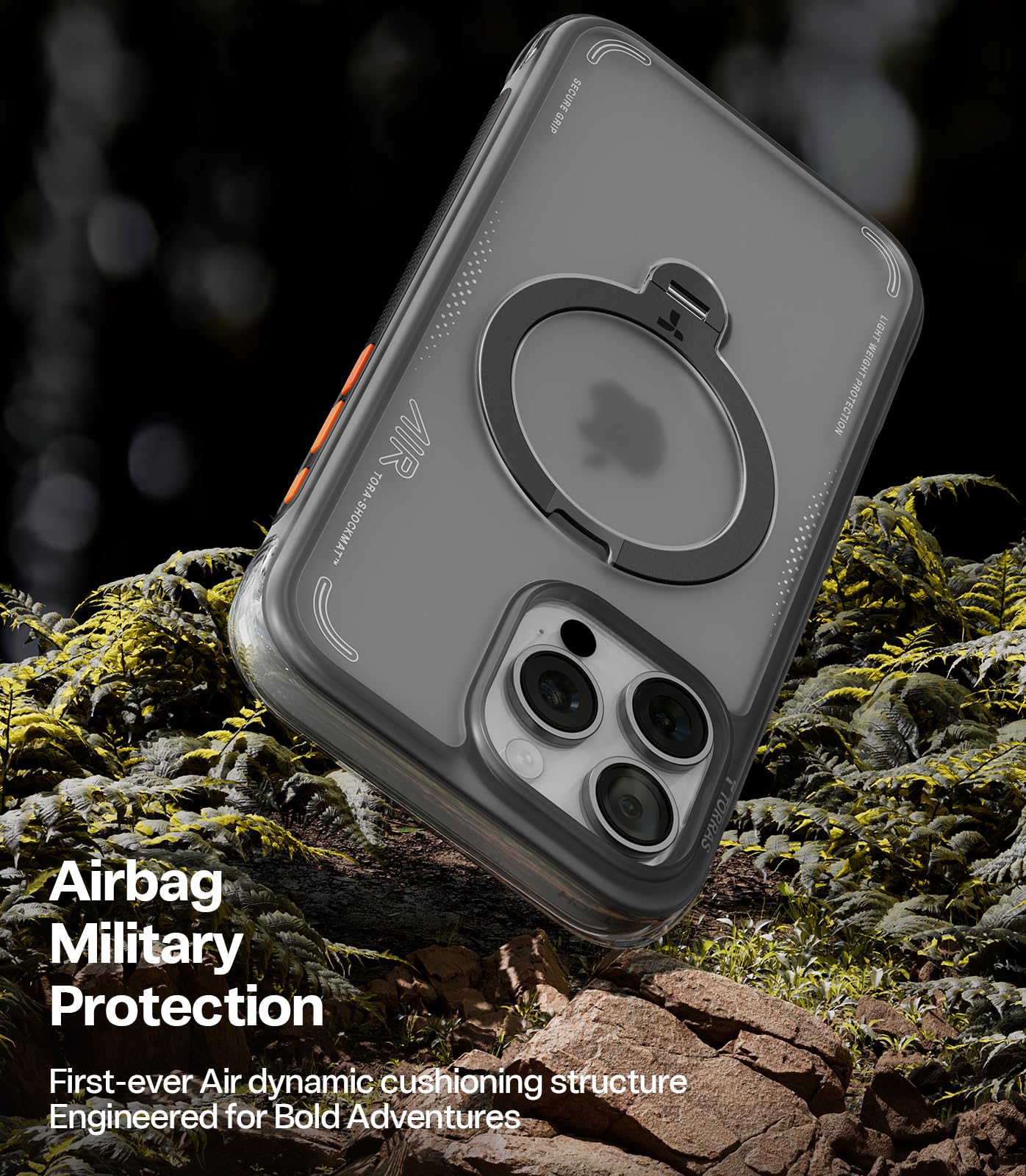 TORRAS Ostand Q3 Air camera control button close-up with precise responsive feedback