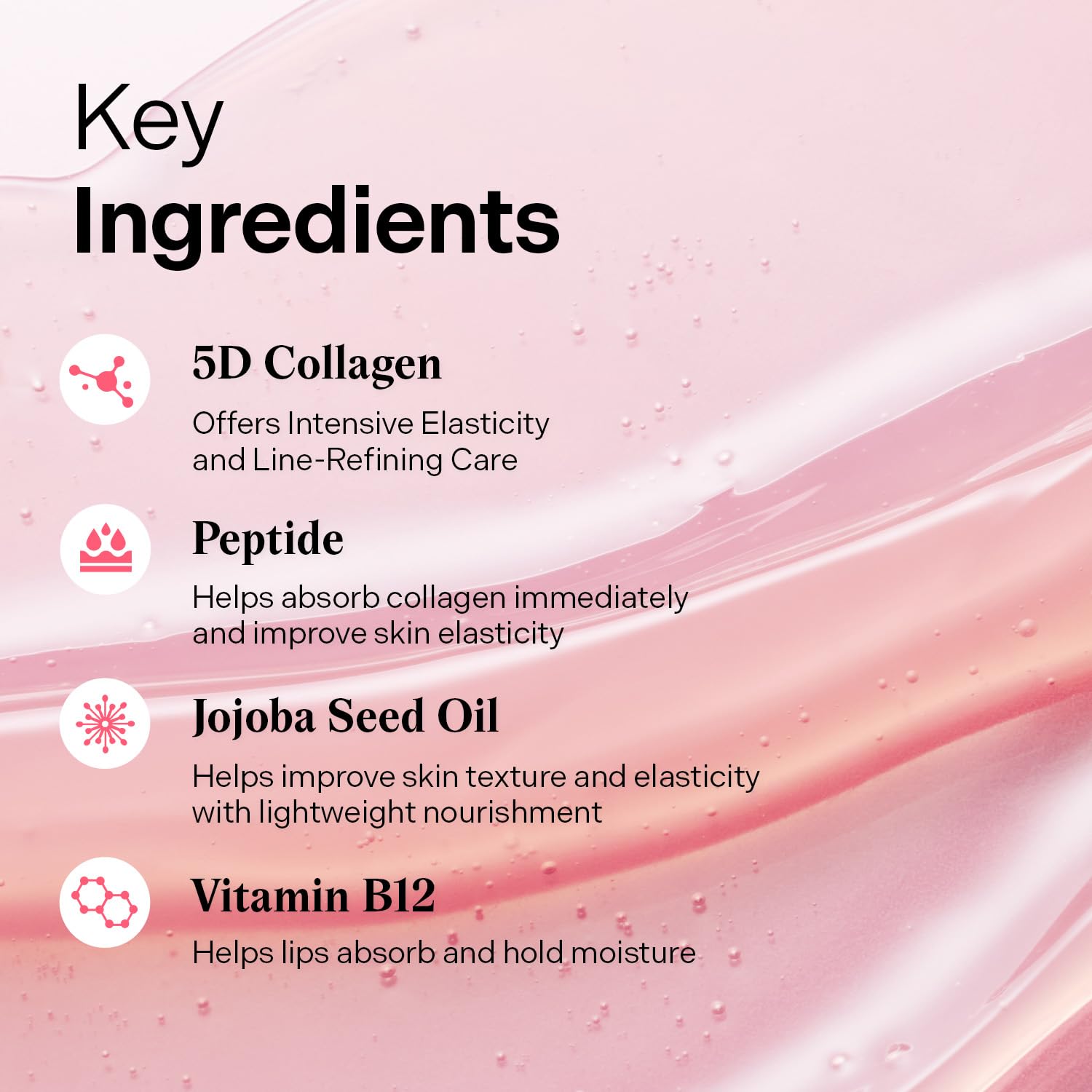 Torriden CELLMAZING gel texture demonstrating quick absorption on lips