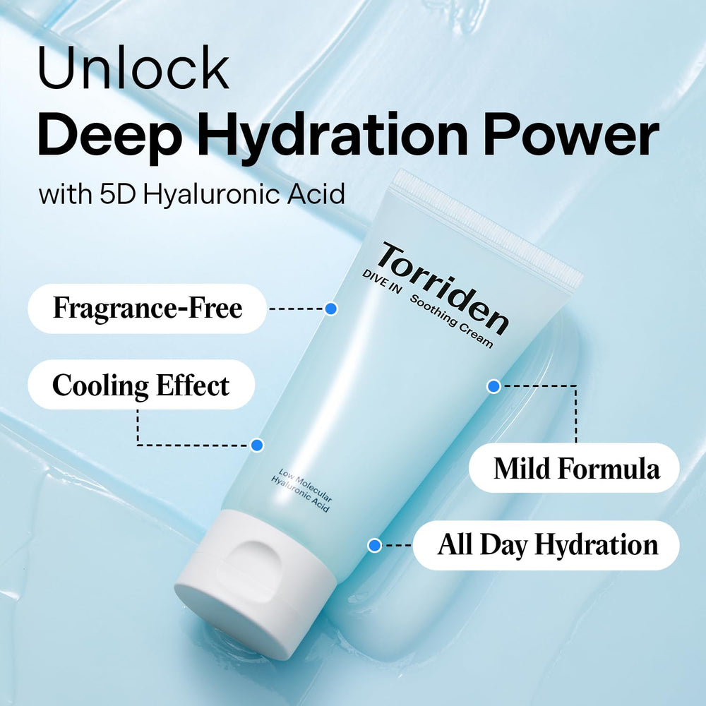 Torriden DIVE IN gel texture close-up emphasizing a non-sticky, smooth finish.