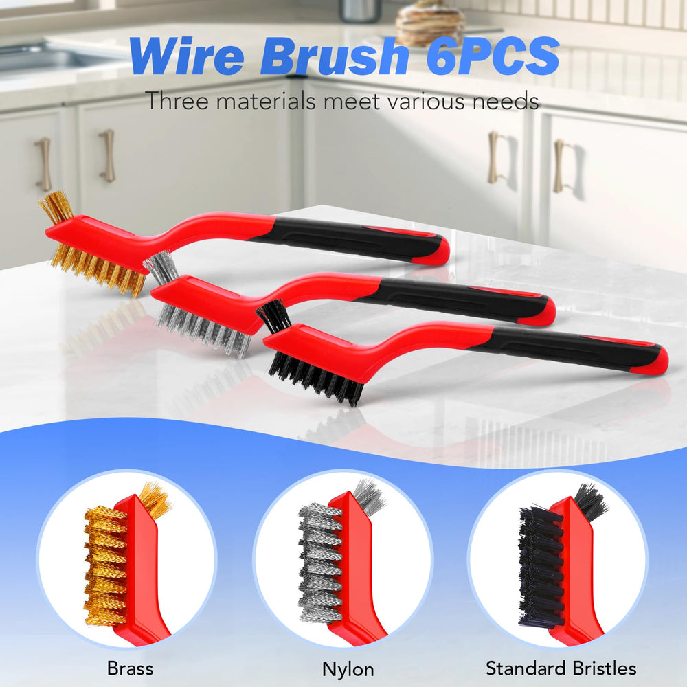 Toseery nylon brush close-up gentle cleaning on delicate surfaces.