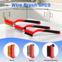 Toseery nylon brush close-up gentle cleaning on delicate surfaces.