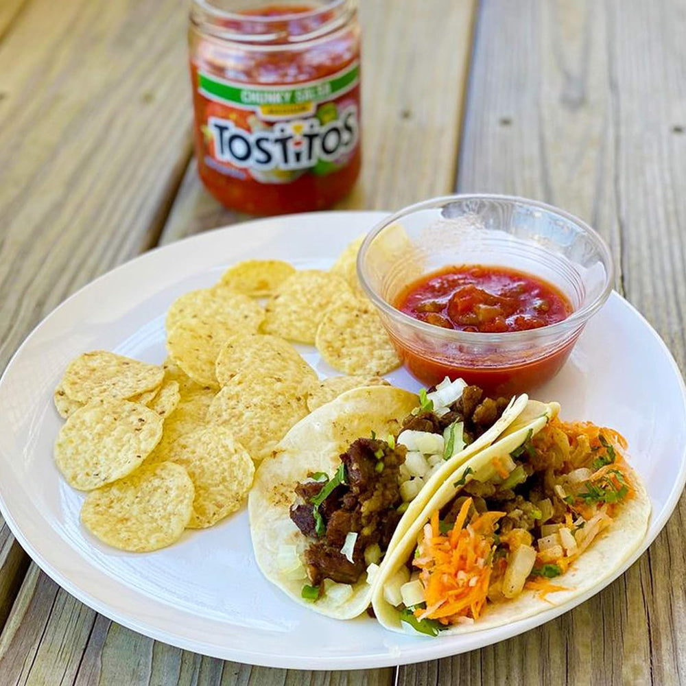 Tostitos Bite Sized Rounds gluten-free label, suitable for gluten-free snacking.