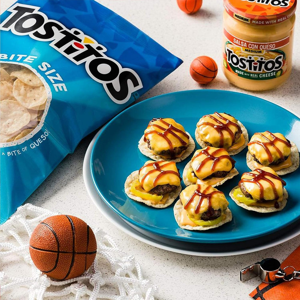 Tostitos Bite Sized Rounds no artificial flavors, clean tasting chips.