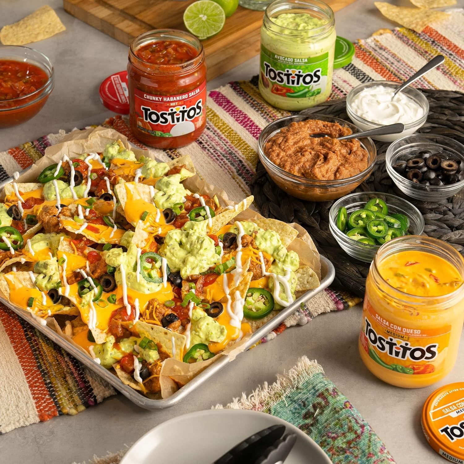 Tostitos Nacho Cheese Dip close-up shows smooth, inviting texture.