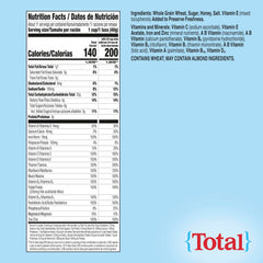 Total Breakfast Cereal with 11 vitamins and minerals to support daily routines