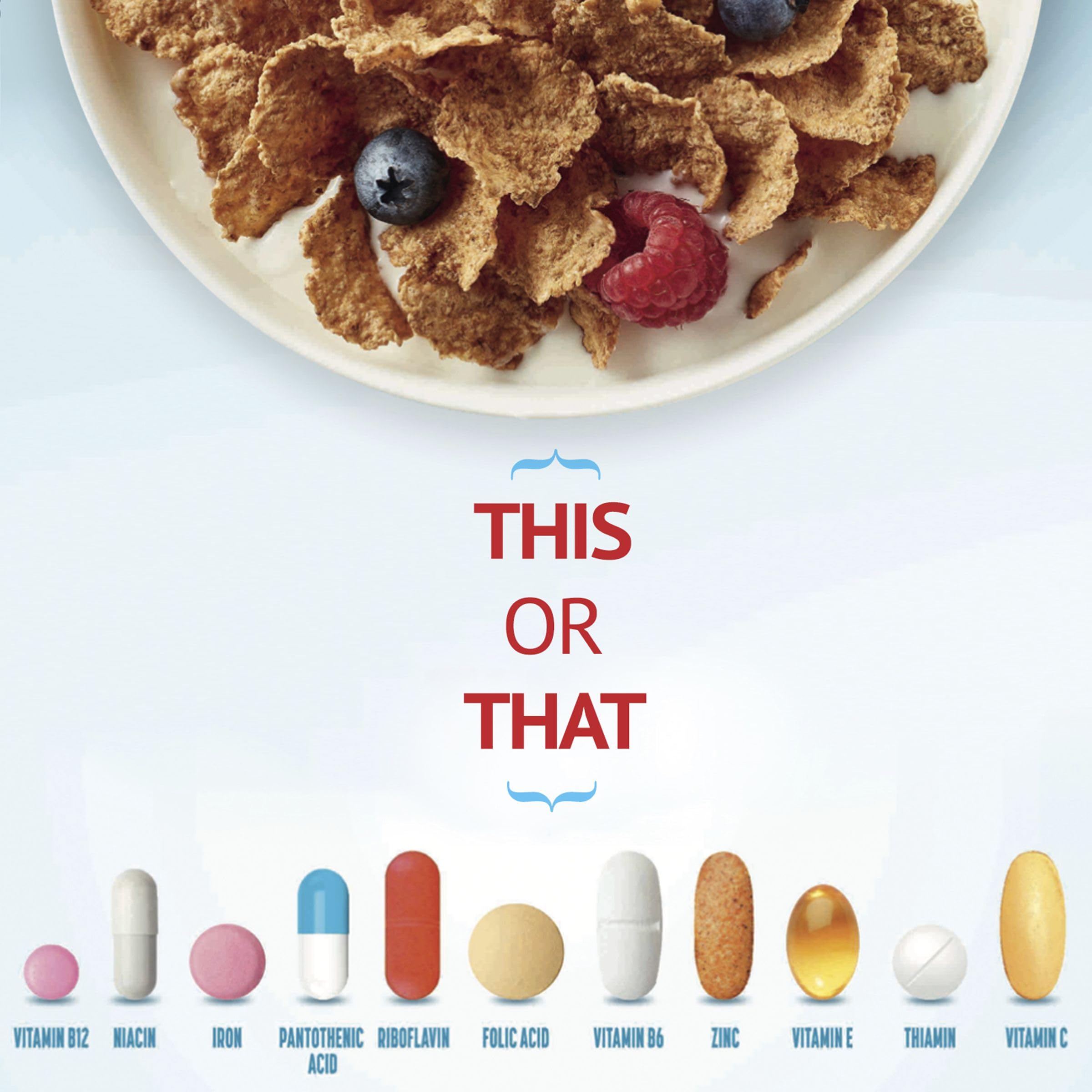 Total Breakfast Cereal being poured with cold milk for a quick breakfast