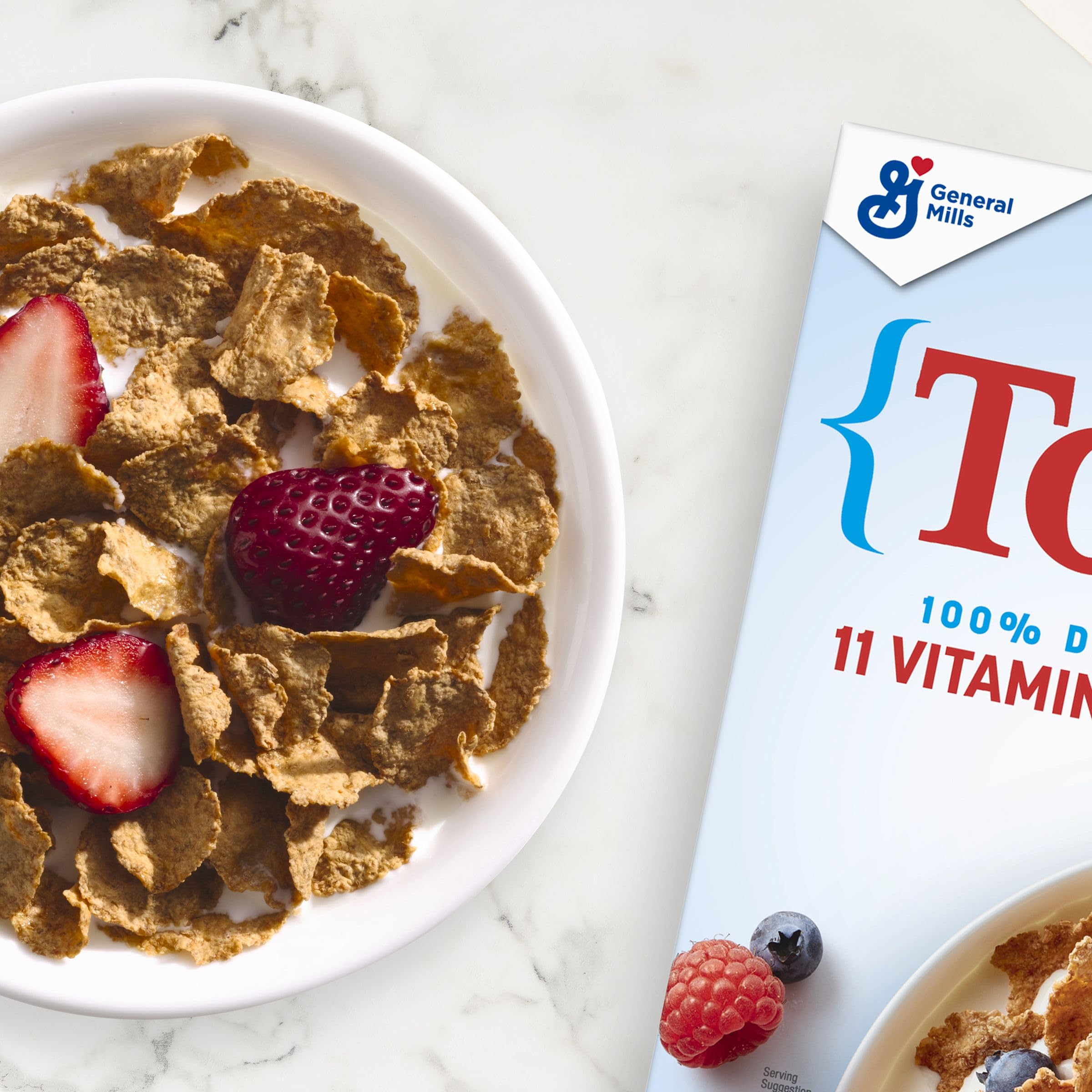 Total Breakfast Cereal sprinkled into yogurt for extra crunch