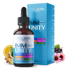 Total Nutra Total Immune 6in1 liquid bottle for daily wellness.
