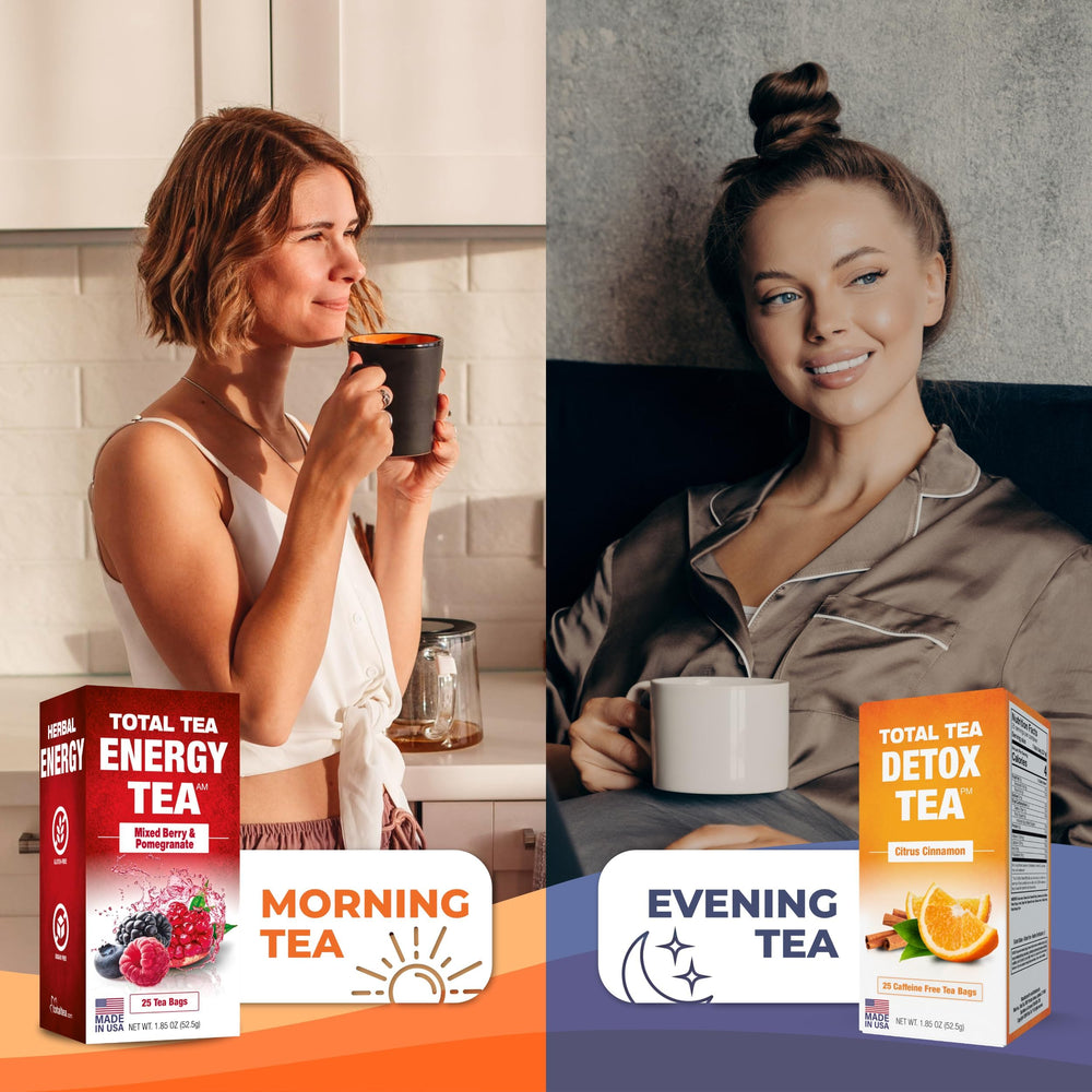 Total Tea Simming Detox Tea K-Cup pods for quick caffeine-free brews