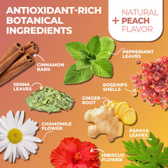 Total Tea Slimming Detox Tea chamomile-hibiscus blend for gentle digestive comfort.