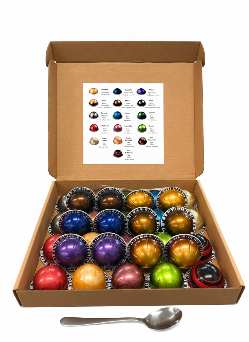 Total 32Capsules espresso and lungo collection highlights bold and balanced options.