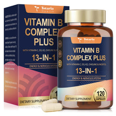 Totaria 13-in-1 Vitamin B Complex capsules for daily energy support