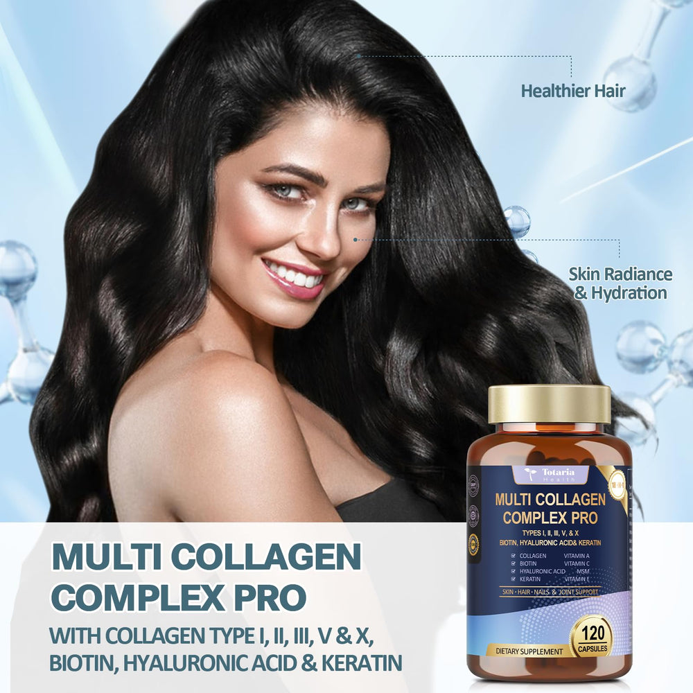 Totaria 18-in-1 capsules pour, suggesting a convenient daily beauty routine.