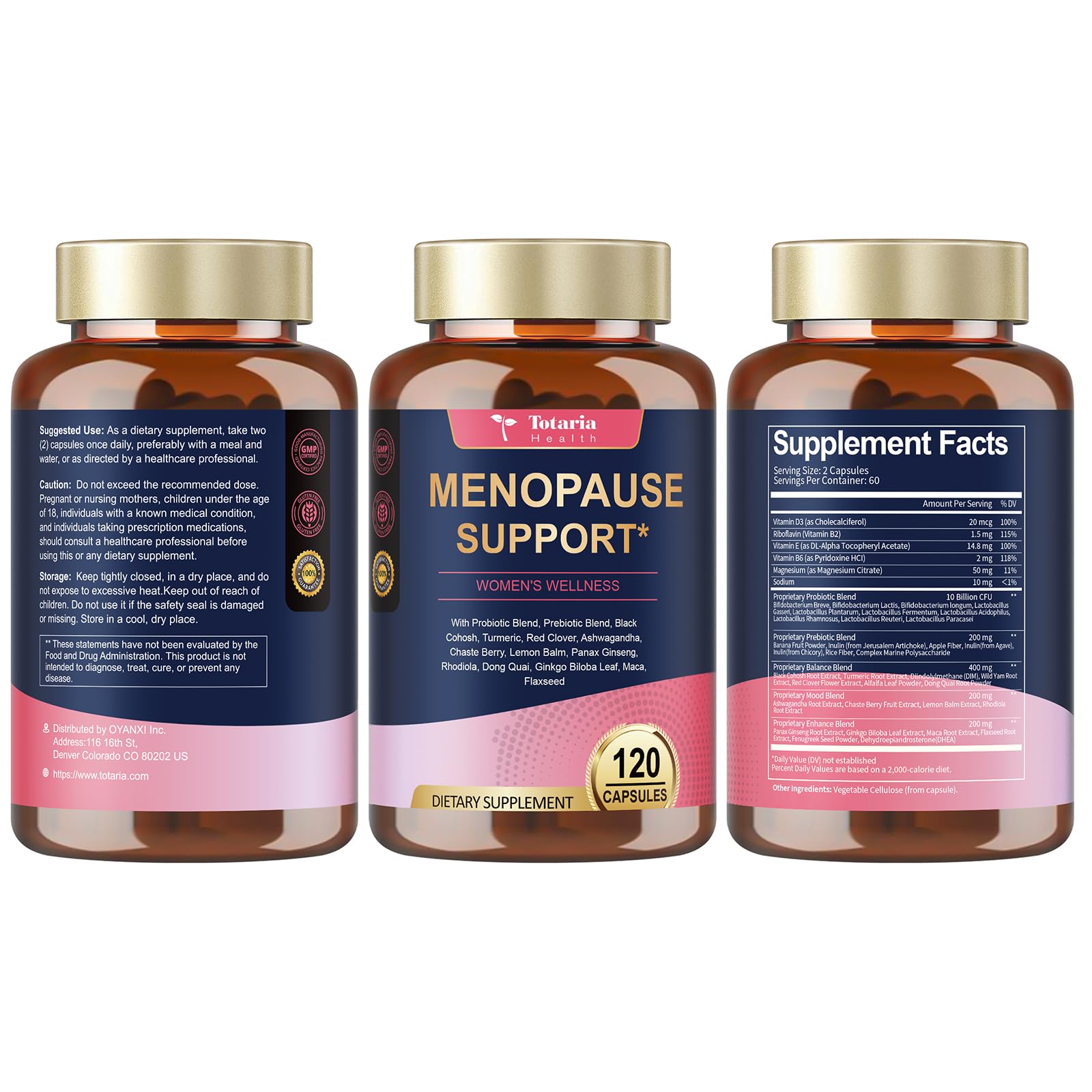 Totaria 40in1 capsules closeup highlighting easy-to-swallow vegan formula.