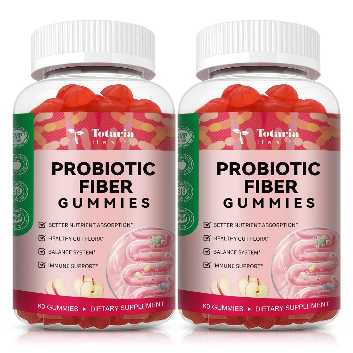 Totaria 9-in-1 gummies bottle front for digestive support and convenience.