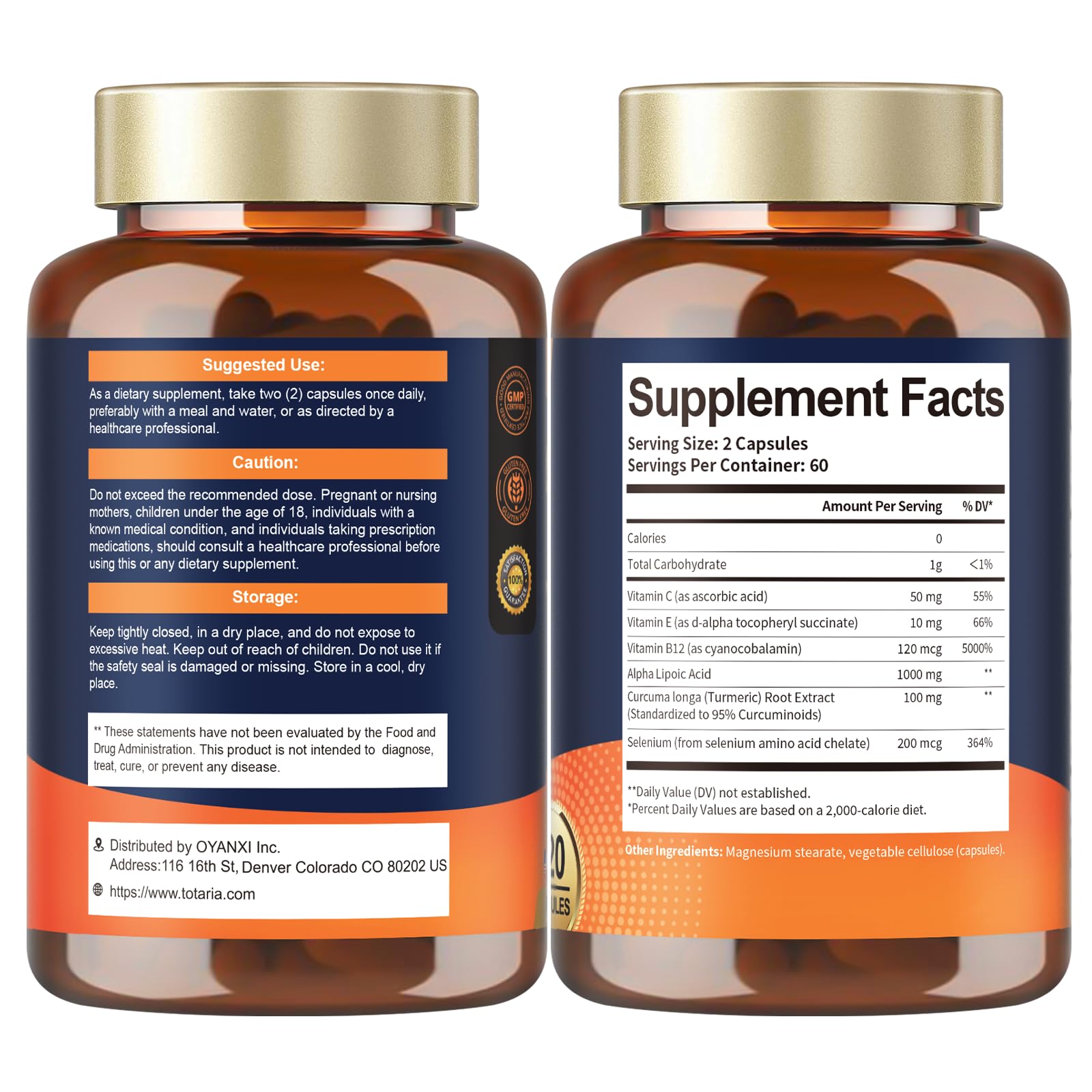 Totaria Alpha Lipoic Acid container shown as a reliable daily supplement.