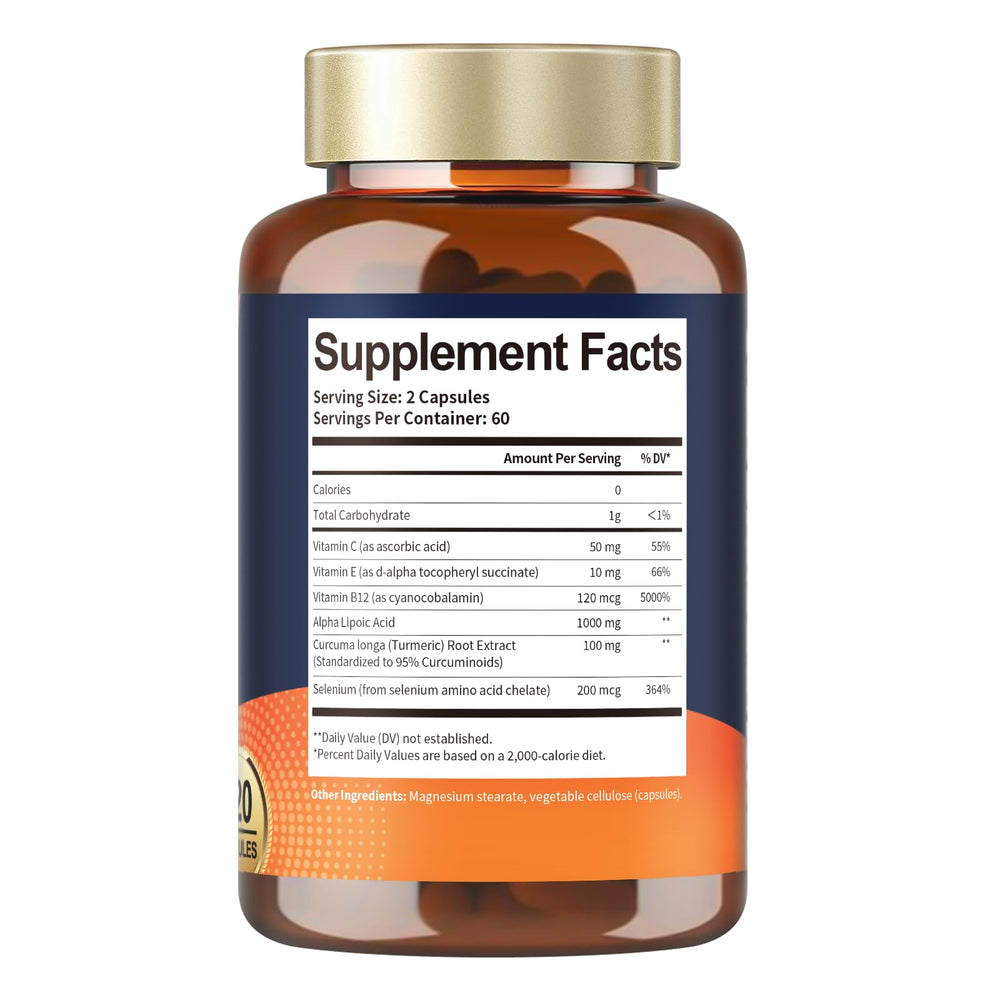 Totaria ALA bottle imagery hints liver detox antioxidant benefits.