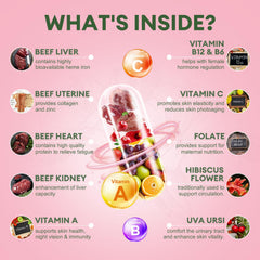 Totaria Beef Organs Women Heart Bottle: vitality with premium organ blend