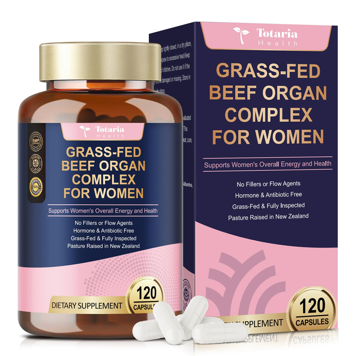Totaria Beef Organs Women Liver Bottle: energy-support from grass-fed liver