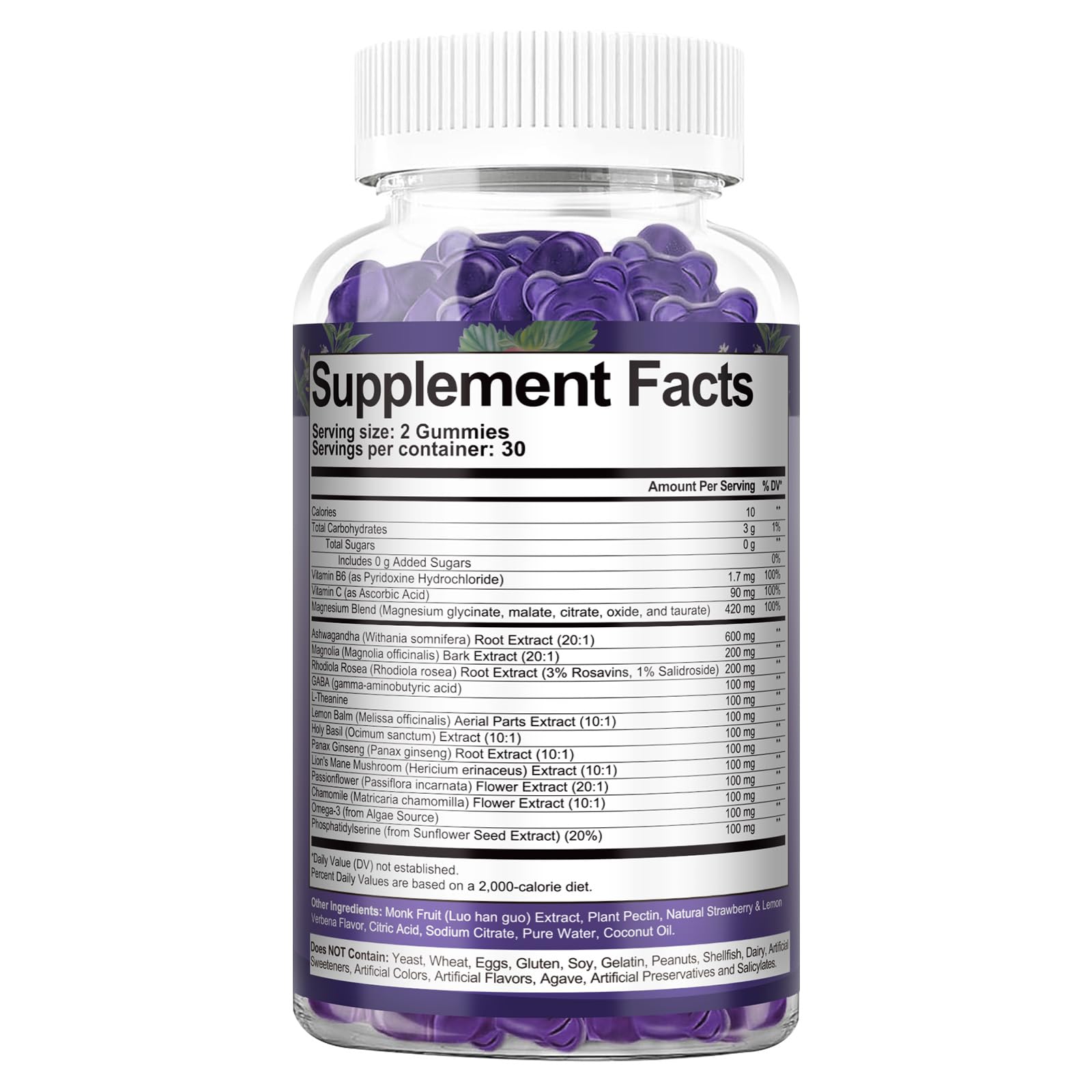 Totaria Cortisol Gummies 30-day supply packaging with 60 gummies