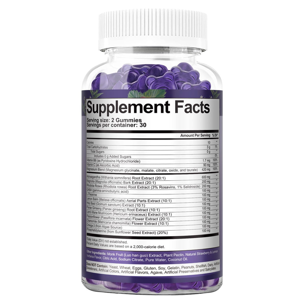 Totaria Cortisol Gummies 30-day supply packaging with 60 gummies