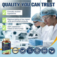 Totaria digestive enzymes blend capsule close-up emphasizing efficient nutrient absorption.