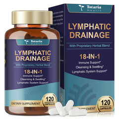 Totaria Lymphatic Drainage bottle front for daily fluid balance support.