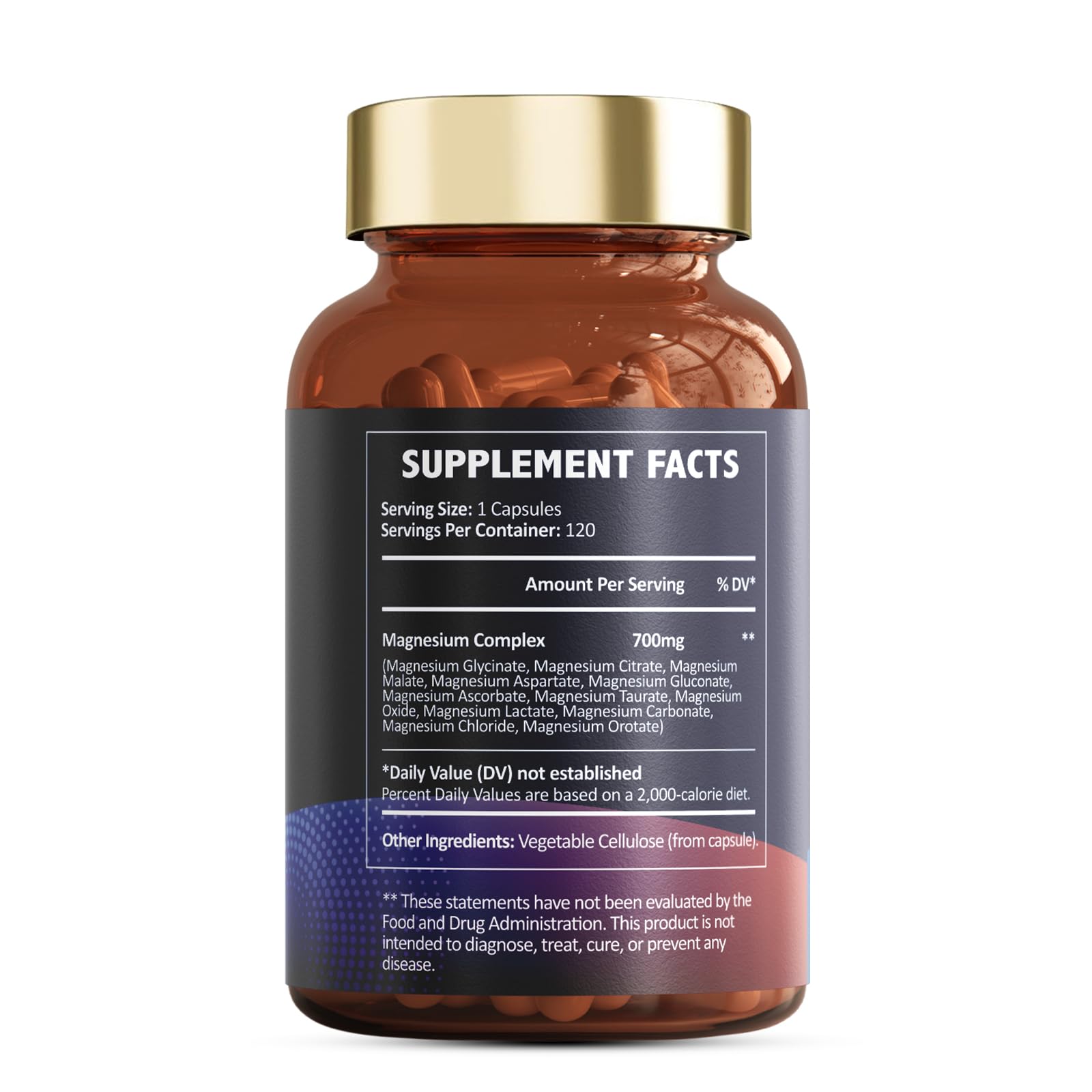 Totaria Magnesium Complex tablet pack indicating 700 mg per serving.